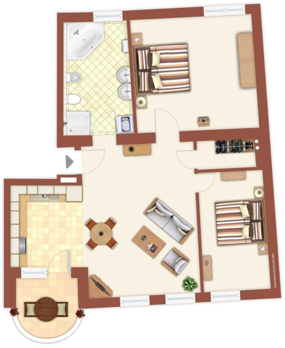 Apartment Haus Drei Schwestern, Traumblick *